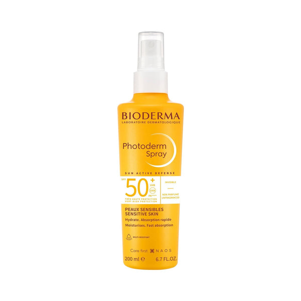 Bioderma Photoderm Spray SPF 50+ Invisible Sunscreen for Sensitive Skin, 200 ml