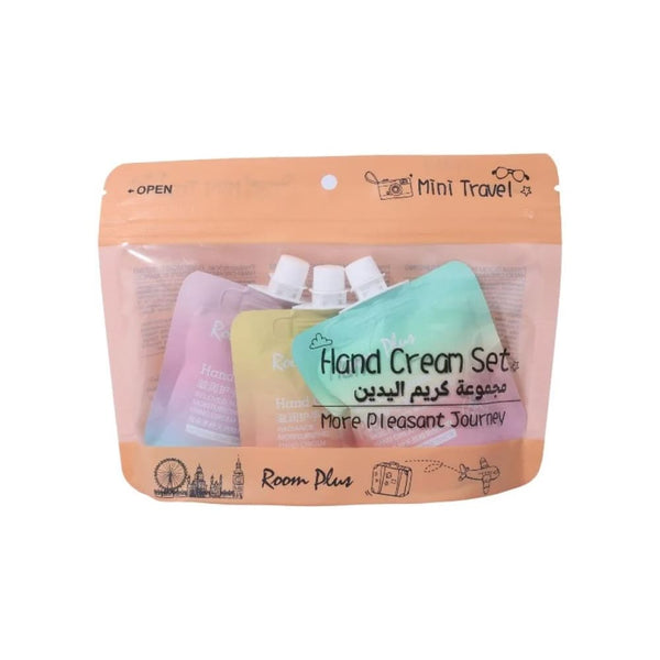 Room Plus Plant Extract Hand Cream Set, Fast-Absorbing Assorted Scents, 30g x 3