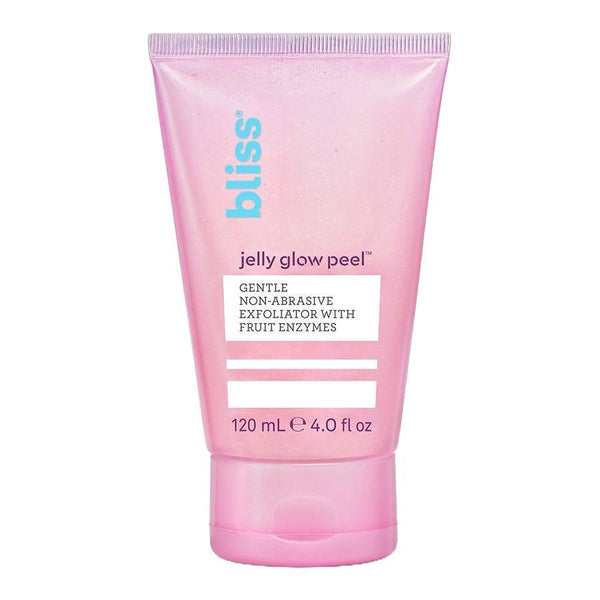 Bliss Jelly Glow Peel Gentle Exfoliator, Plant-Based Jelly Formula, Geranium Scent, 120 ml