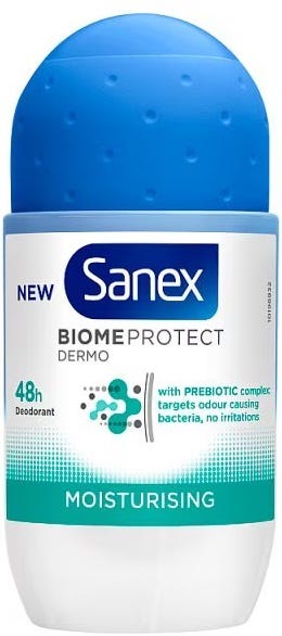 Sanex BiomeProtect Dermo Moisturising Deodorant Roll-On Prebiotic Complex 50 ml