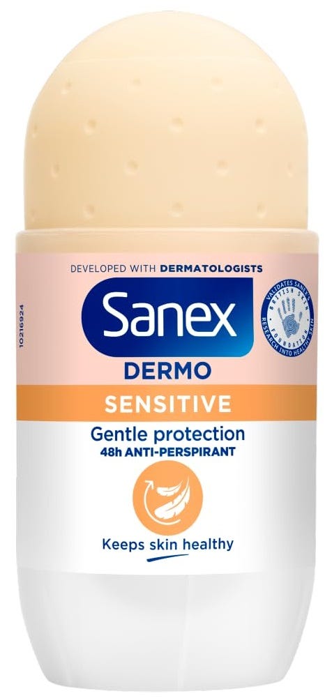 Sanex Sensitive Deo Roll-On Lactoserum 24-Hour Sweat Protection 50 ml
