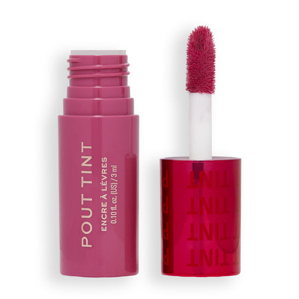 Makeup Revolution Pout Lip Tint Liquid Gloss-Stain Finish Mad About Mauve 3 ml
