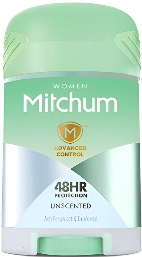 Mitchum Women Triple Odor Defense Unscented Deodorant Stick 48-Hour Protection 41 g