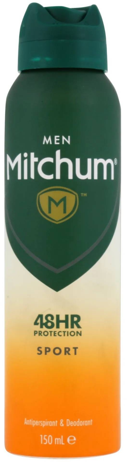 Mitchum Sport Deodorant Spray for Men, 48-Hour Sweat and Odour Control, 150 ml