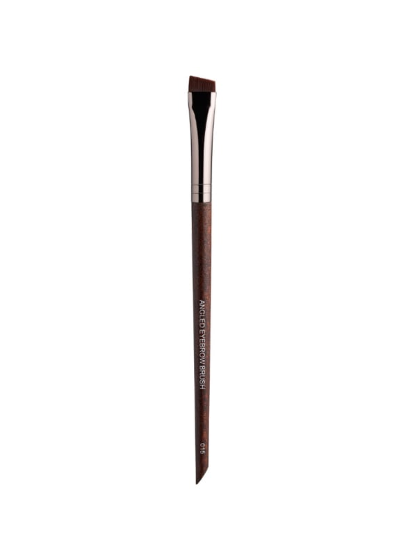 Bogenia Professional Eyebrow Brush BG200.015 Angled Synthetic Bristles Wooden Handle
