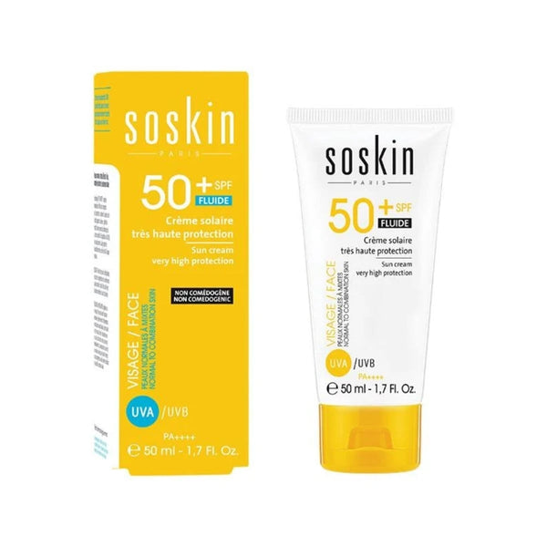 SOSKIN Sun Cream Very High Protection SPF 50+ Face Cream Vitamin E 50 ml