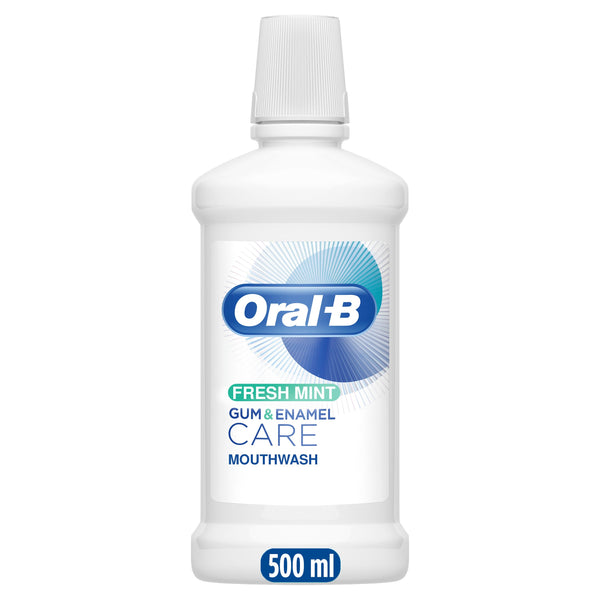 Oral-B Gum & Enamel Care Fresh Mint Alcohol-Free Mouthwash 500 ml