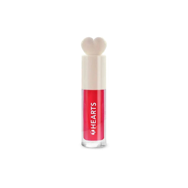 Hearts Lip Gloss Cherry Plump 002 Sheer Cherry-Red High Shine