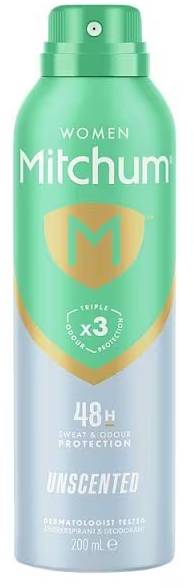 Mitchum Unscented Antiperspirant & Deodorant Aerosol for Women 48 Hour 200ml