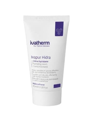 Ivatherm Ivapur Hydra Moisturizing Cream for Sensitive Oily Skin, Fragrance-Free, 40 ml