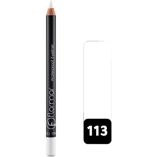 Flormar Waterproof Eyeliner Pencil Vitamin E Shade 113 White