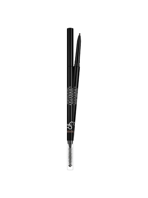 Golden Rose Precise Brow Pencil Retractable Fine Tip Water-Resistant Jet Black 101