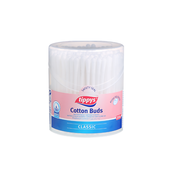 Tebes Multi-Purpose Cotton Swabs, Pure Cotton, 200 Swabs