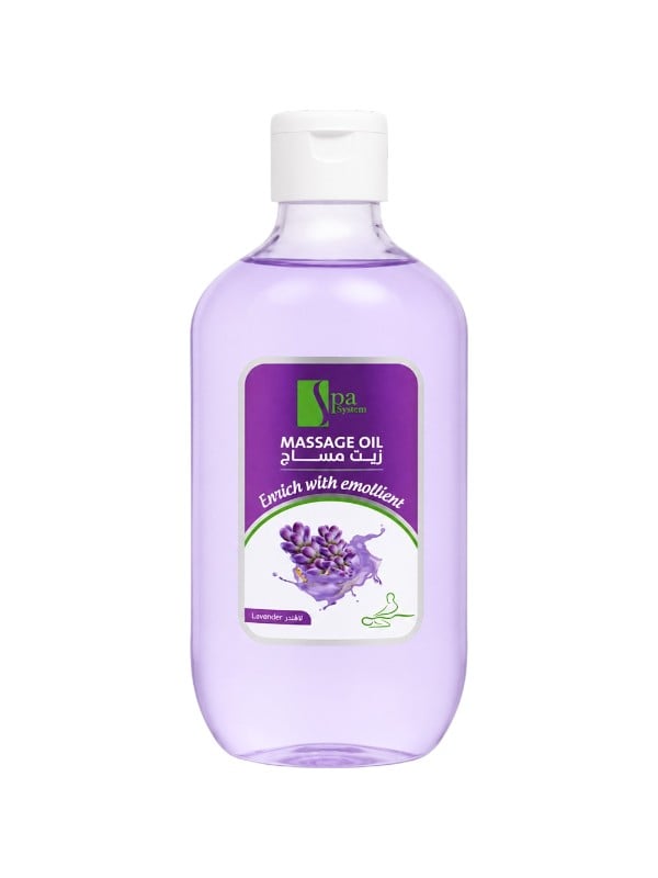 Spa System Lavender Massage Oil Body Oil Lavender Scent 500 ml