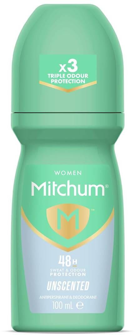 Mitchum Roll-On Deodorant Unscented Antiperspirant 100 ml