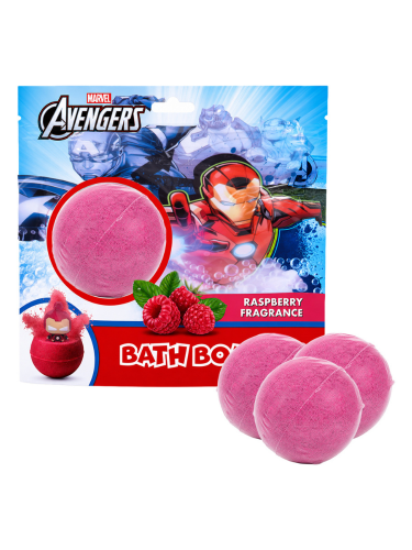 Marvel Avengers Berry-Scented Bath Bombs, Raspberry Fragrance, 3 Pieces