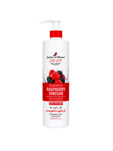 Jardin d'Oleane Natural Raspberry Vinegar Shampoo Softness & Shine 380 ml