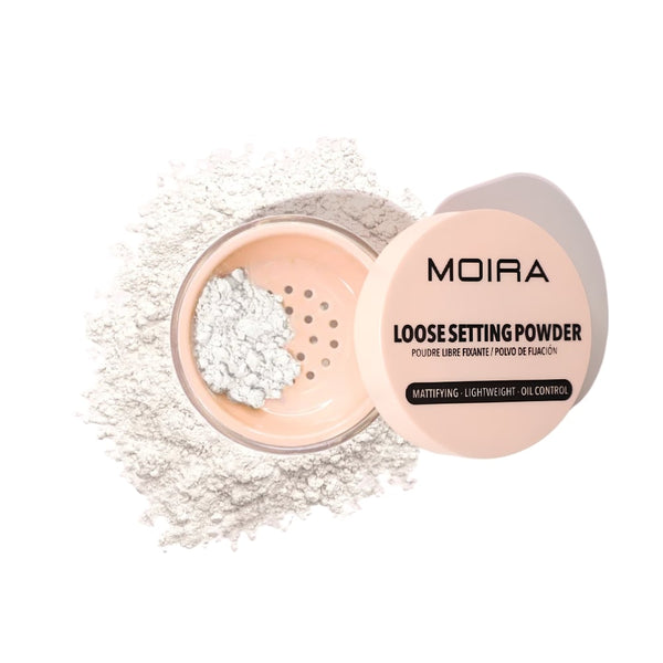 Moira Loose Setting Powder Matte Finish Collagen Vitamin E 001 Translucent