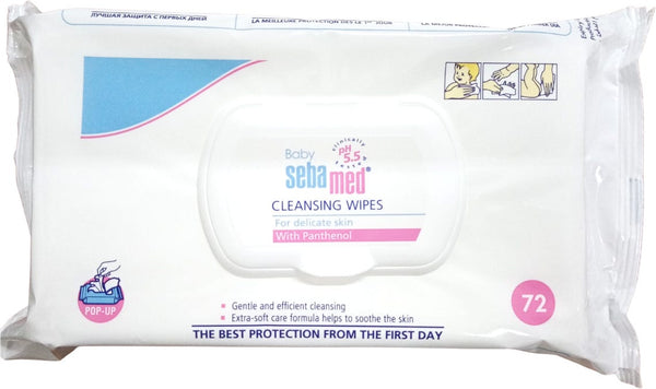 Sebamed Baby Cleansing Wipes Extra Soft Plant-Based 72 Pieces