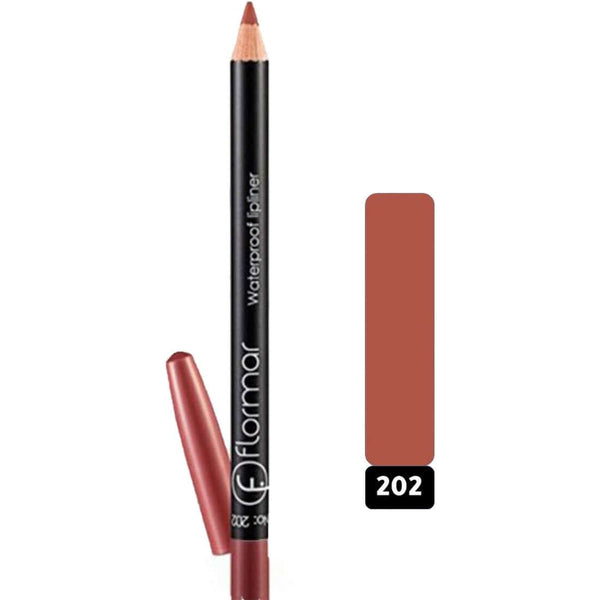 Flormar W.P Lipliner Pencil Waterproof Matte Pink 202, Berry Stain