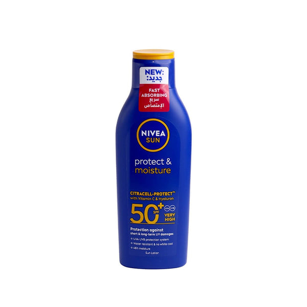 NIVEA Moisturizing Sunscreen Lotion SPF 50 UVA UVB Protection 200ml