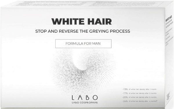 Crescina White Hair Formula Topical Scalp Treatment for Men, 20 Vials
