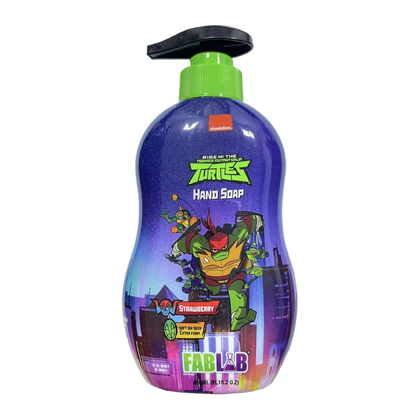 Fablab Kids Hand Soap Turtles Coconut Extract Chia Seeds Glycerin 450 ml