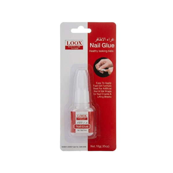 Loox Nail Glue for Artificial Nails and Nail Art, Clear 10g Tube