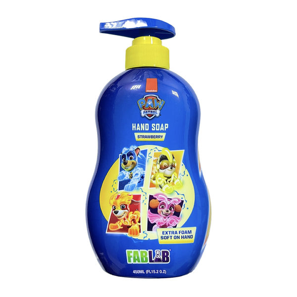 Fablab Kids Paw Patrol Hand Soap with Coconut Extract, Chia Seeds and Glycerin 450 ml