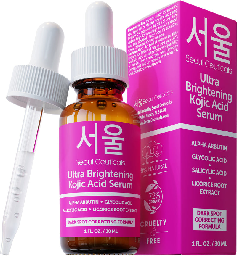 Seoul Ceuticals Ultra Brightening Kojic Acid Face Serum with Alpha Arbutin 30ml
