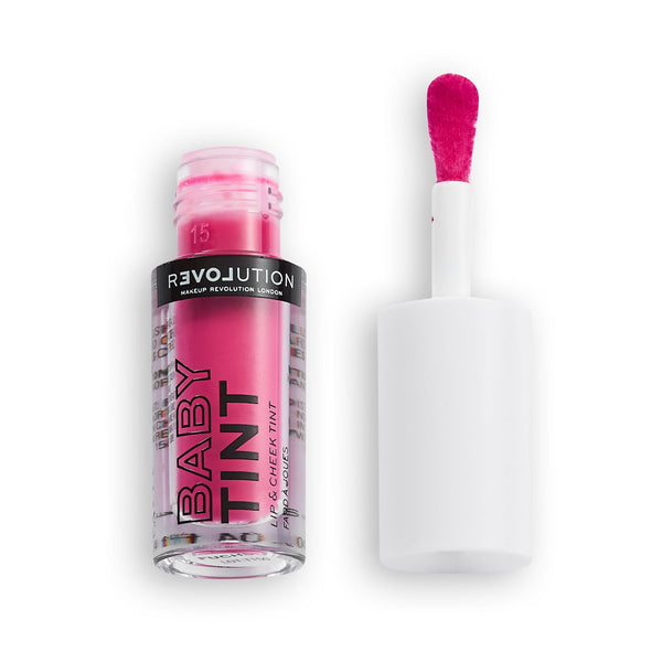 Makeup Revolution Baby Tint Liquid Dewy Lip & Cheek Tint Fuchsia