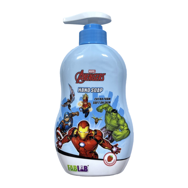Fablab Kids Hand Soap Avengers Coconut Extract Chia Seeds Glycerin 450 ml