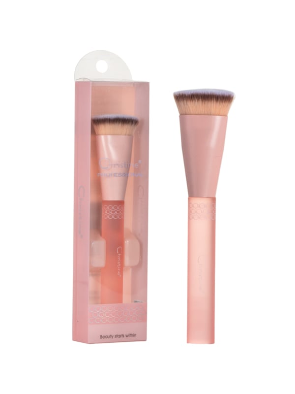 Christine CH-B2320 Flat Makeup Brush for Foundation and Highlighter, Synthetic Bristles