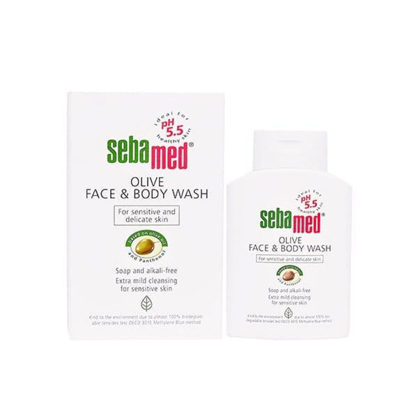 Sebamed Olive Face & Body Wash Gentle pH 5.5 Cleanser 200 ml