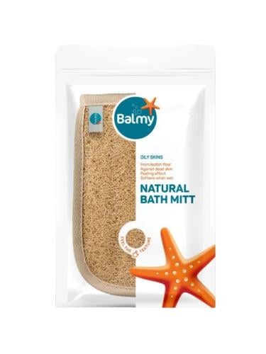Balmy Natural Loofah Bath Glove Exfoliating Body Mitt