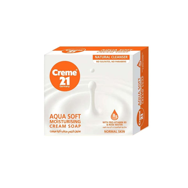 Creme 21 Aqua Soft Cream Soap Pro-Vitamin B5 Rose Water 125 g