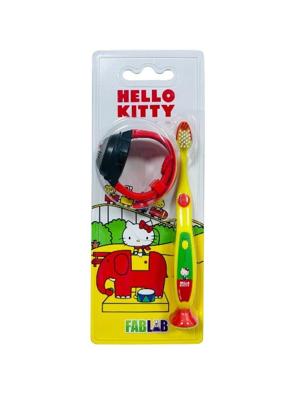 Fab Lab Hello Kitty Kids Toothbrush with Light-Up Timer, Soft Bristles, Assorted Colors