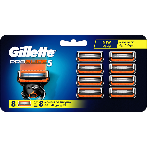 Gillette ProGlide5 Razor Blade Refills FlexBall Technology 8 Pieces