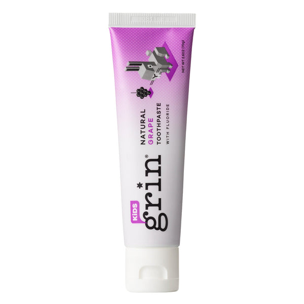 Grin Kids Natural Grape Fluoride Toothpaste with Xylitol 70g