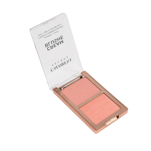 Carolina Cream & Powder Blush Palette Dual-Formula Radiant Finish Shade 01