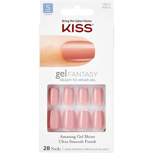 KISS Gel Fantasy Ready-to-Wear Artificial Nails Gel Finish Ribbons KGN12