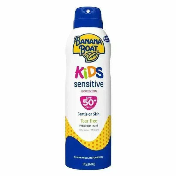 Banana Boat Kids Sunscreen Continuous Spray SPF 50 Mineral Zinc Sensitive Skin 175 ml