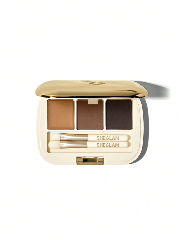 Sheglam Full Filled Eyebrow Palette Powder Dark Brown