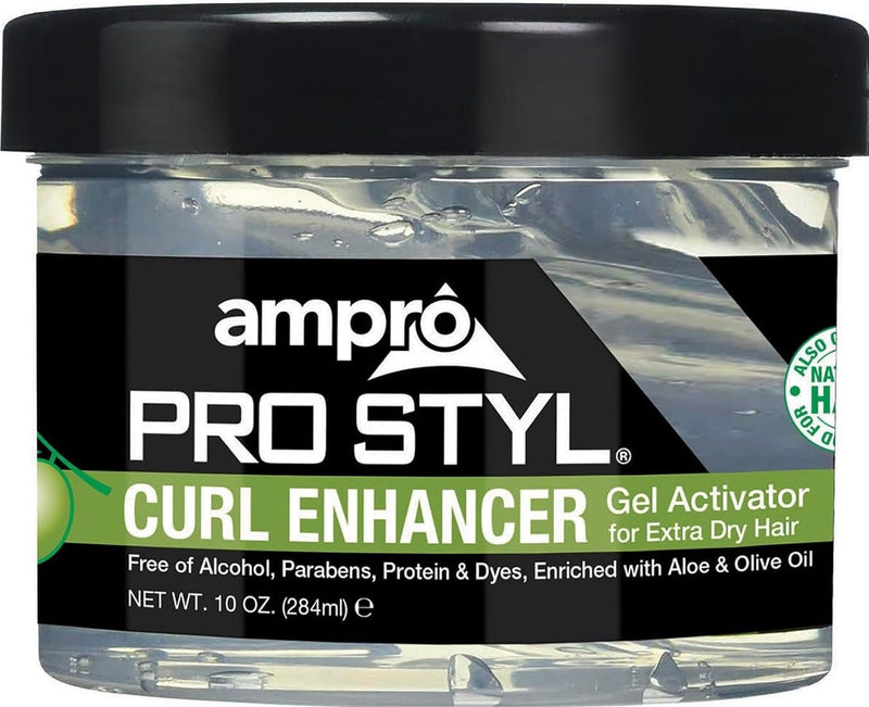 Ampro Pro Styl Curl Enhancer Gel Aloe Olive Oil Extra Dry Hair 10 Oz