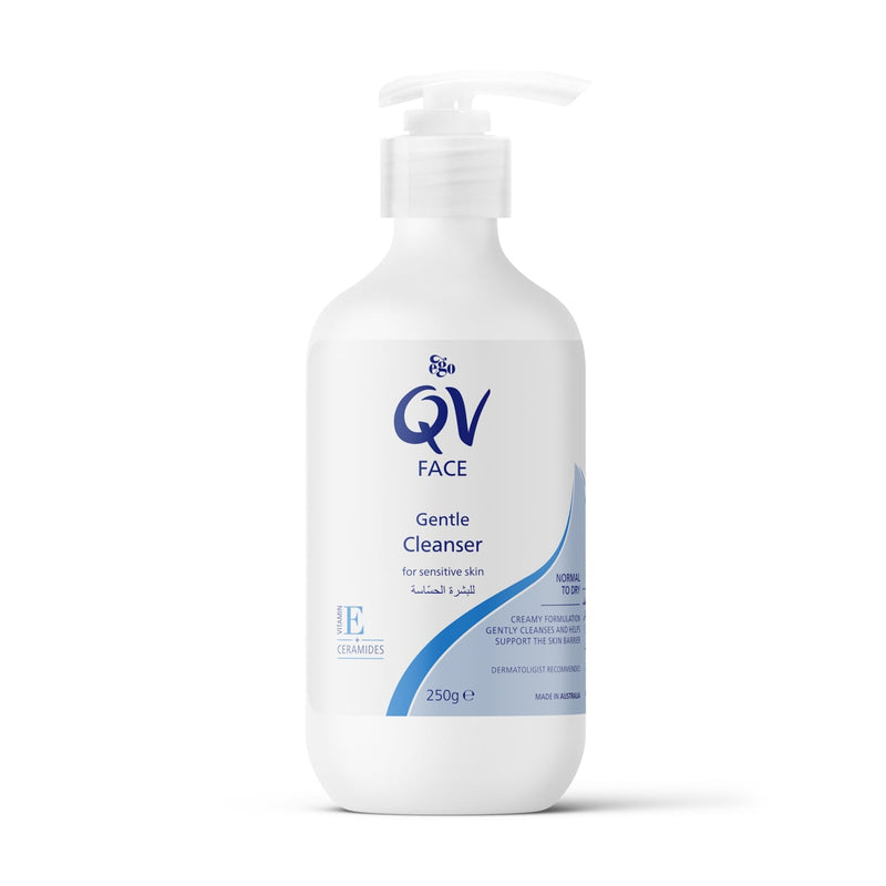 Ego QV Face Gentle Cleanser Creamy Fragrance-Free Formula for Sensitive Skin 250 g