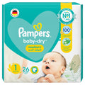 Pampers Baby-Dry Aloe Vera Taped Diapers Size 1, 2-5kg, 26 Diapers