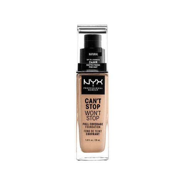 NYX Professional Makeup Full Coverage Foundation Waterproof Matte Natural Fair Warm Undertone 30 ml