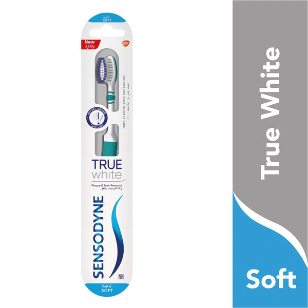 Sensodyne True White Soft Toothbrush Sensitive Teeth Tapered Bristles