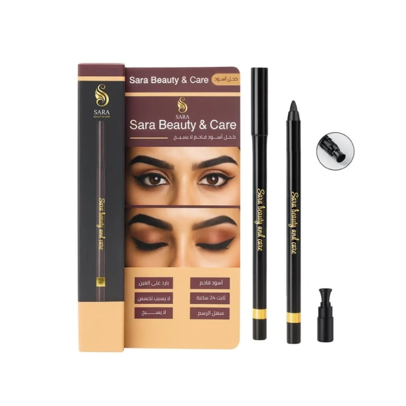 Sarah Beauty Waterproof Cream Eyeliner Pencil Jet Black 24-Hour Wear