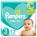 Pampers Baby-Dry Taped Diapers Aloe Vera Size 3, 6-10 kg, 17 Diapers